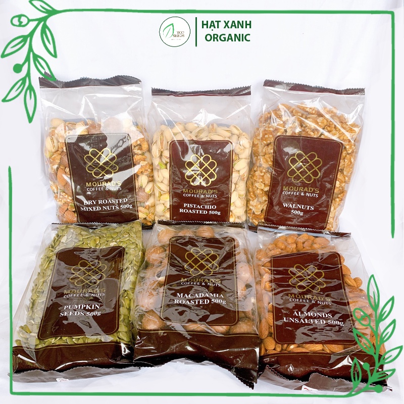 Hạt Dinh Dưỡng Mourad's Nhập Khẩu Úc 500g: Mix Hạt, Nhân Óc Chó, Hạt Dẻ Cười, Hạnh Nhân, Bí Xanh, Macca