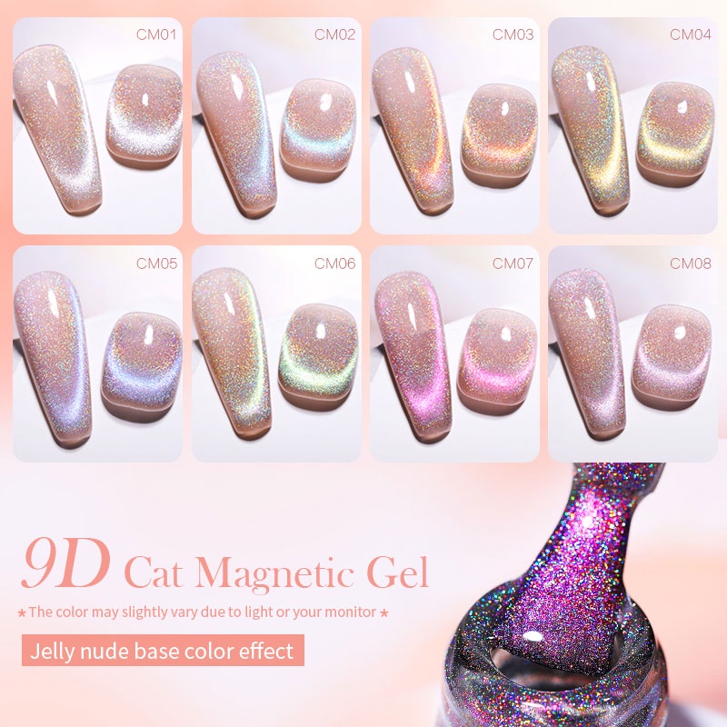 Gel sơn móng tay BORN PRETTY có mắt mèo từ tính thời trang sành điệu 7ml