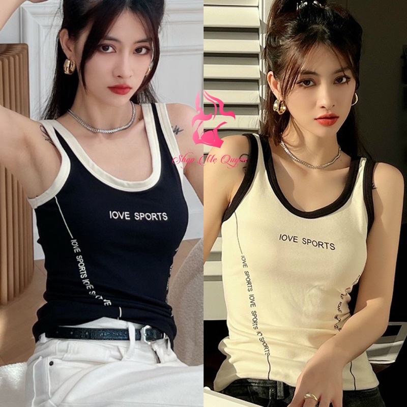 Áo bra nữ dáng dài phong cách Hàn Quốc , áo bra ba lỗ trẻ trung năng động cho phái đẹp