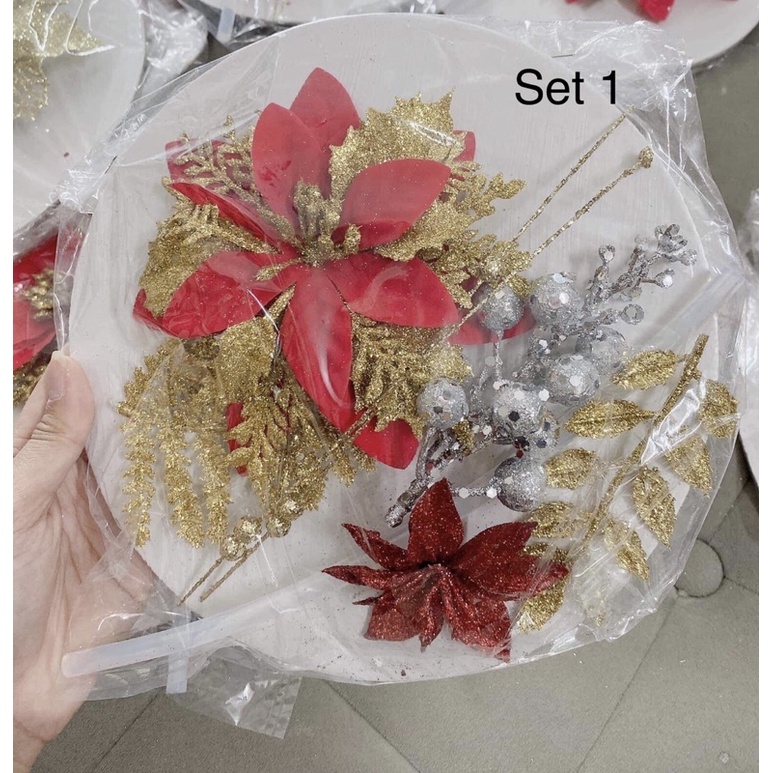 SET PHỤ KIỆN TRANG TRÍ THÁP LỄ TẾT