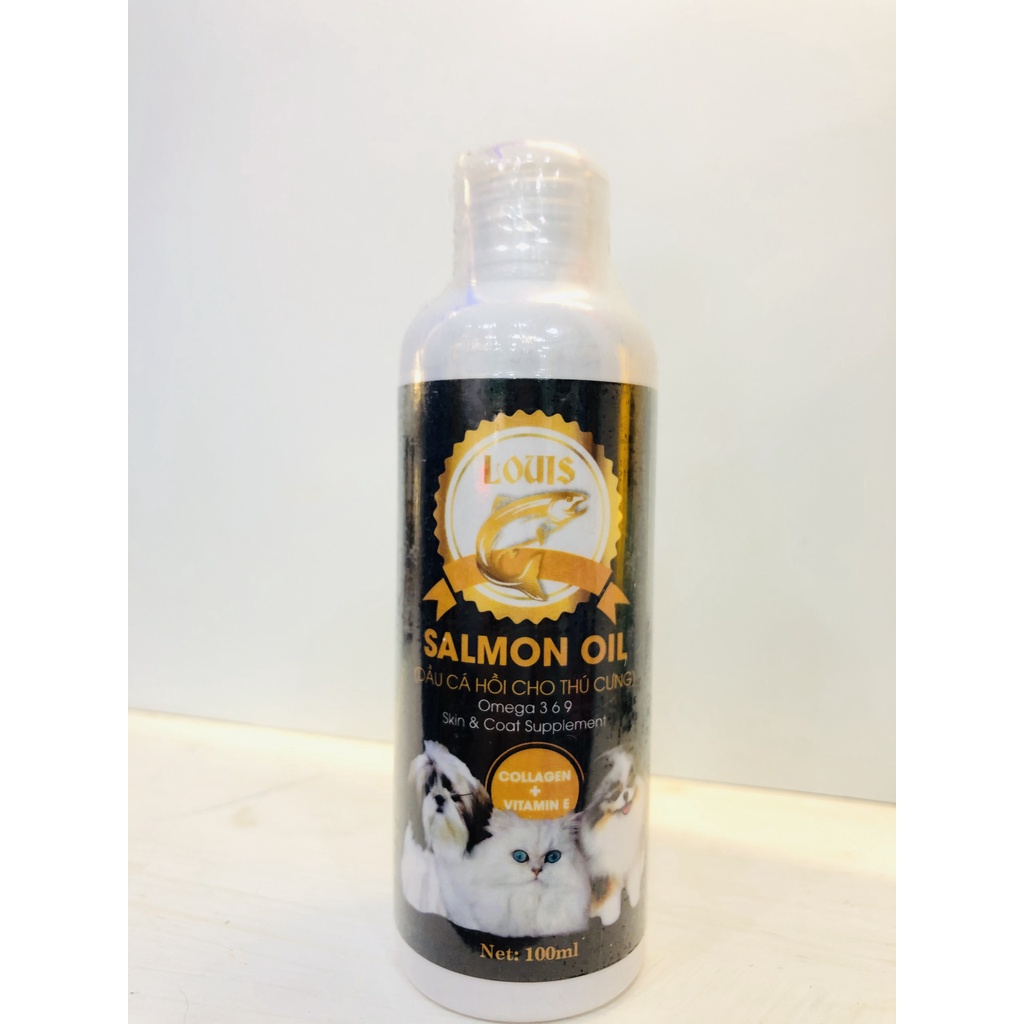 DẦU CÁ HỒI LOUIS FOR PET, SẢN PHẨM CAO CẤP CHO THÚ CƯNG (100ML)