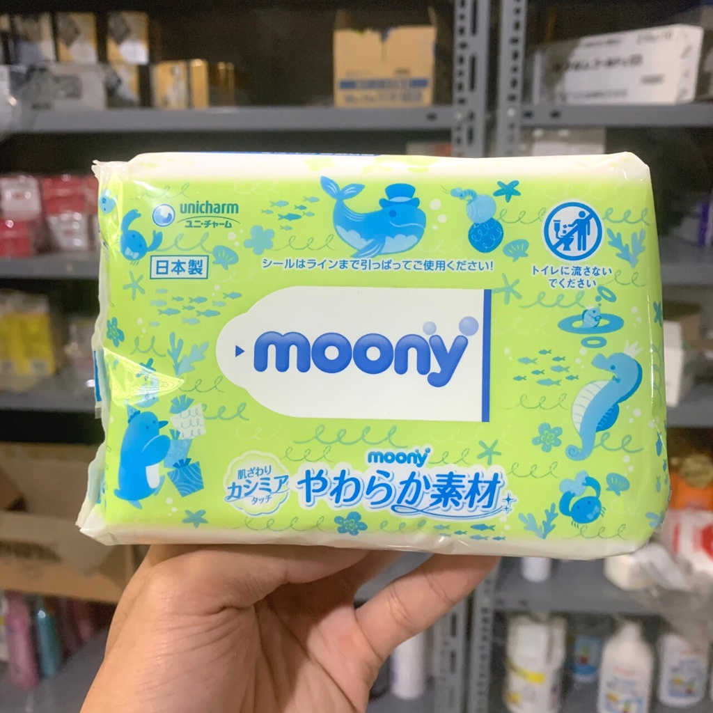 Khăn giấy ướt Moony nội địa Nhật 80 tờ