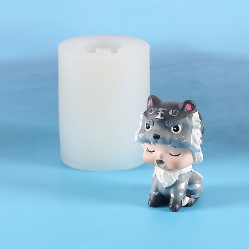 Khuôn Silicon Làm Bánh Kẹo Hình Búp Bê Hoạt Hình 3D DIY