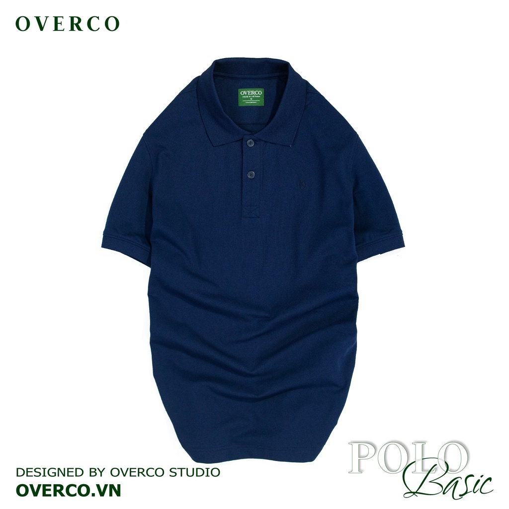 Áo Polo Nam BASIC OVERCO Cao Cấp Chất Vải Cotton USA Mềm Mịn Thoáng Mát 7 Màu