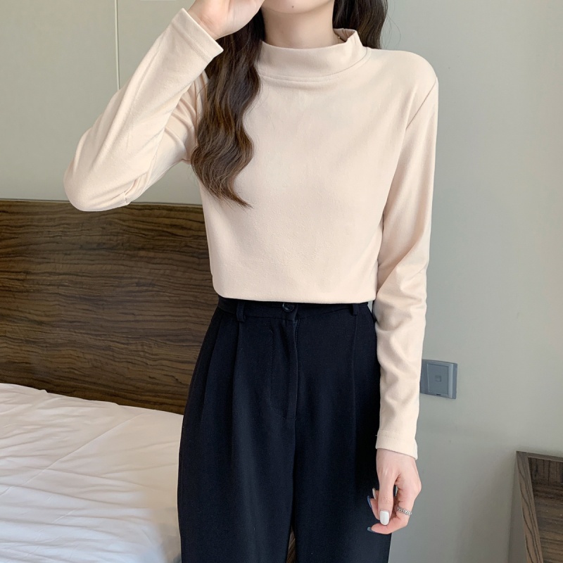 Áo Sweater Cổ Cao Mềm Mại Thời Trang Mùa Thu Hàn Quốc 2022 Cho Nữ