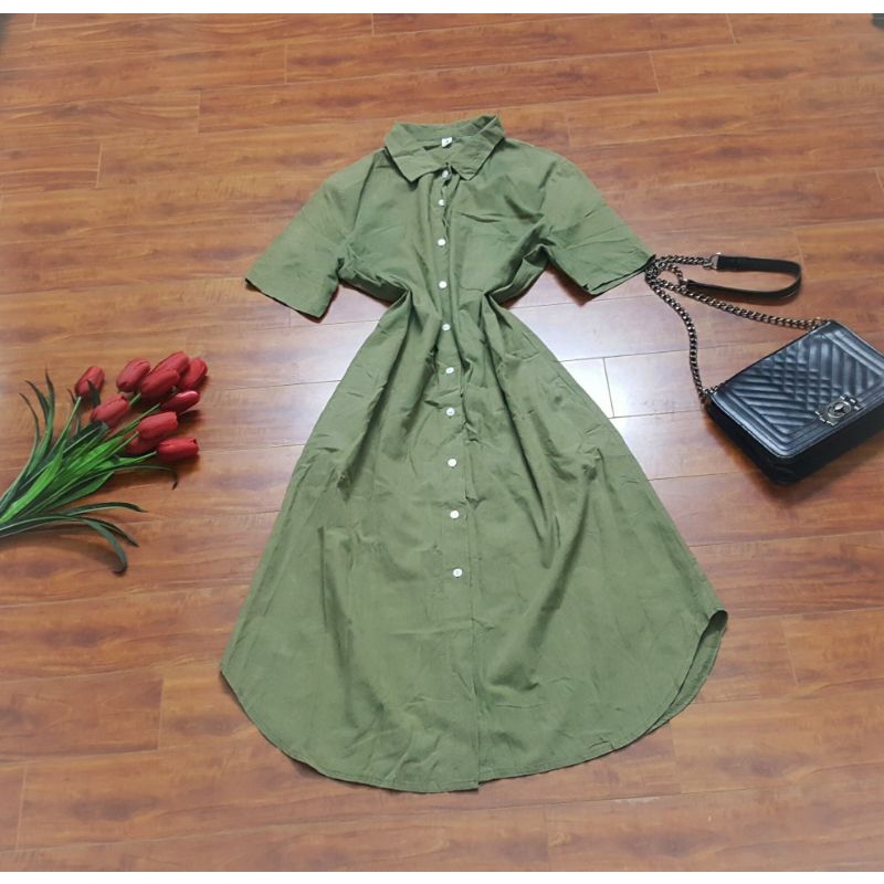 VÁY SƠ MI DÁNG DÀI