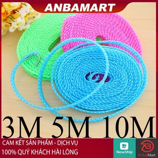 Cuộn dây phơi quần áo thông minh Dài 5M - Lưới Bện Siêu Chắc - Dây Phơi Đồ Thông Minh