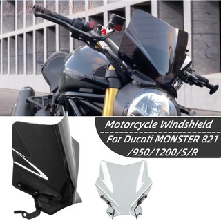 Kính chắn gió bảo vệ màn hình cho ducati monster 821 2014-2022 monster1200 s r 2014-2014 - 2022 monster797 2017 2018