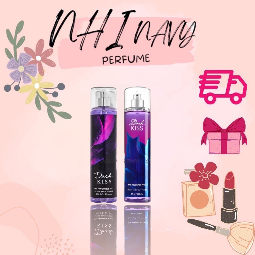 Xịt thơm Bath & Body Works Fine Fragrance Mist hương Dark Kiss 30ml/50ml/100ml