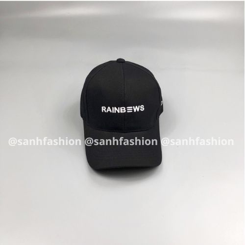 Mũ lưỡi trai thêu chữ RAINBOWS Nón kết chất kaki cao cấp thời trang form unisex nam nữ_sanhfashion