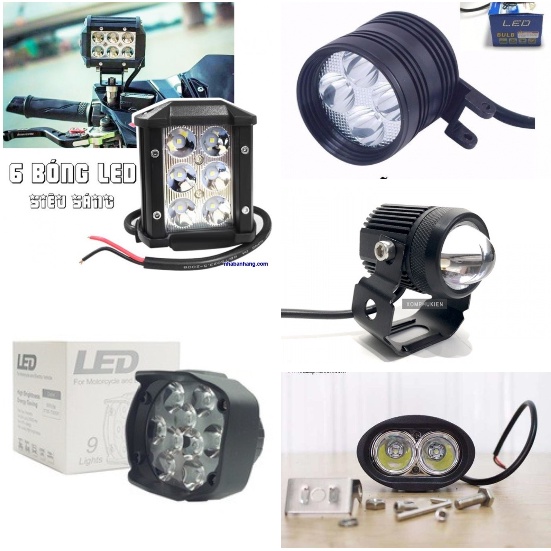 ĐÈN LED ĐI PHƯỢT - ĐÈN TRỢ SÁNG XE MÁY C6 - L2 - L5 - L4 - U94 BI CAO CẤP [HCM]
