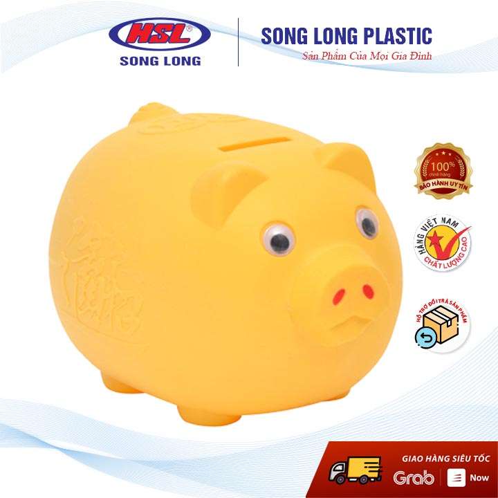 Lợn nhựa tiết kiệm tiền cho bé - các cỡ- Song Long
