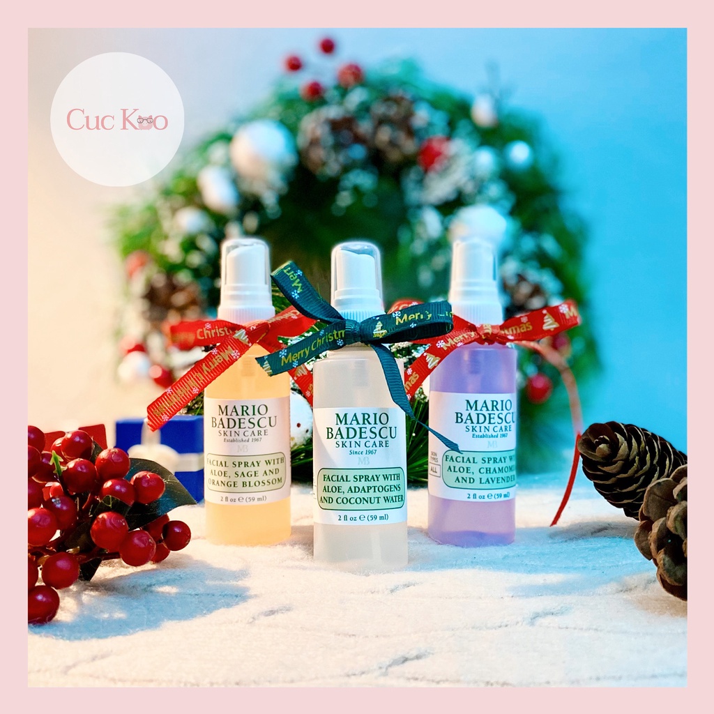Nước hoa hồng - Xịt khoáng Toner Mario Badescu Facial Spray 59ml