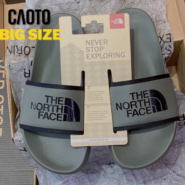 Dép Nam The North Face Đế Mềm Màu Xám Big Size - Dép Big Size Nam 45 46 47 48
