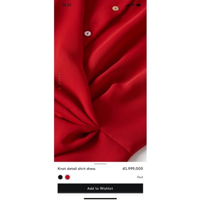 Đầm Đỏ Sơ Mi M.a.n.g.o