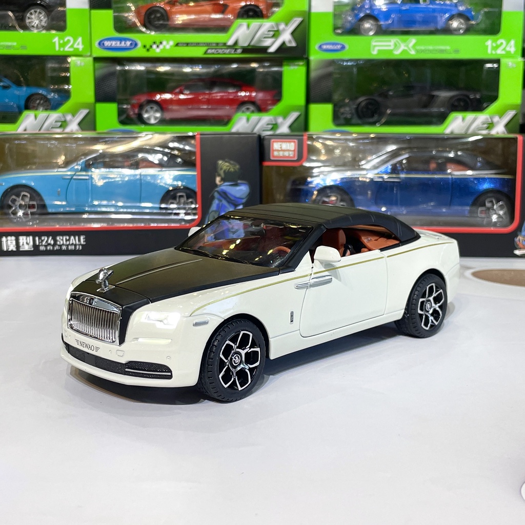 Mô hình xe ô tô hợp kim Rolls Royce Dawn mui trần tỉ lệ 1:24 hãng Newao 4 màu