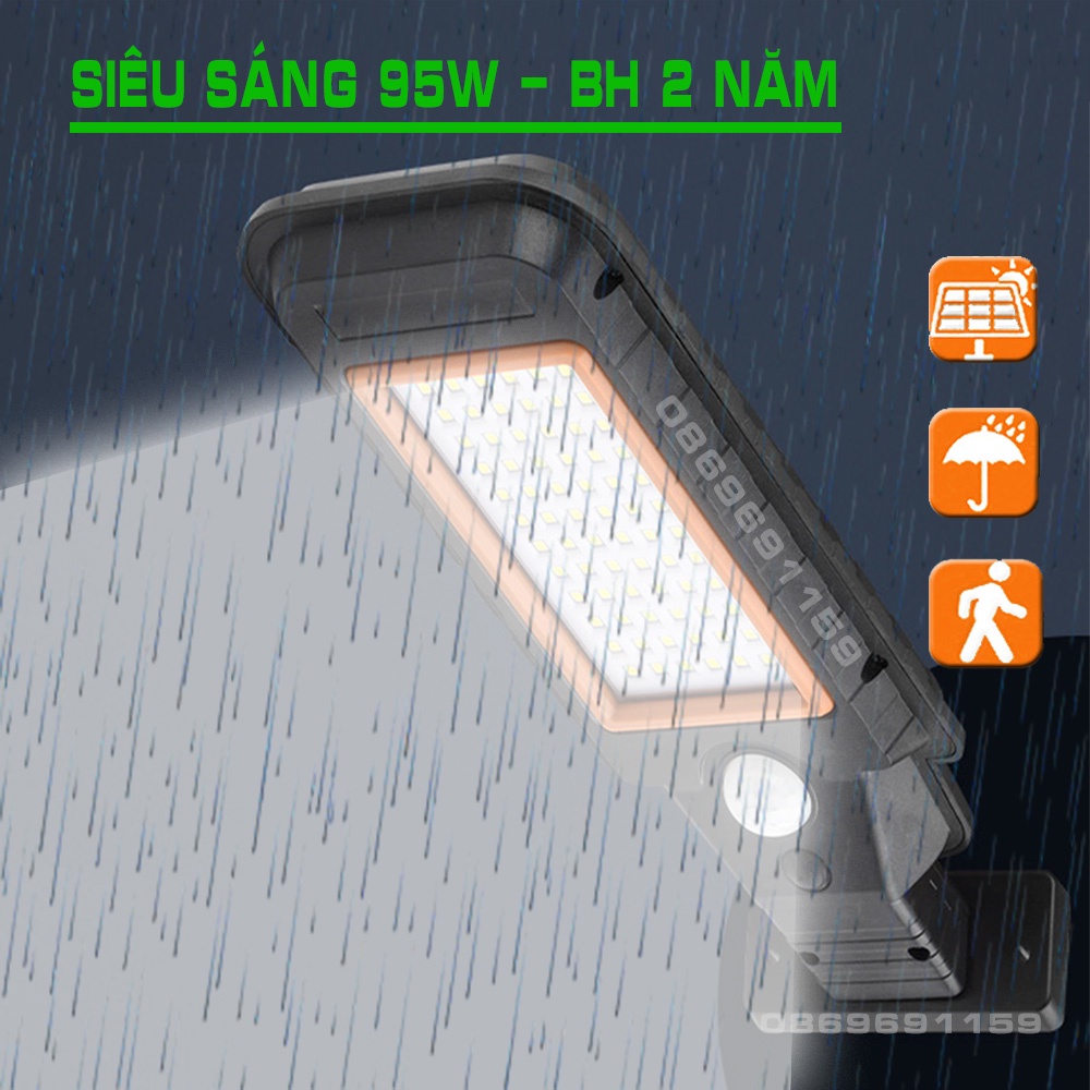 Đèn năng lượng mặt trời sân vườn solar light chống bão BH 12 tháng free ship toàn quốc