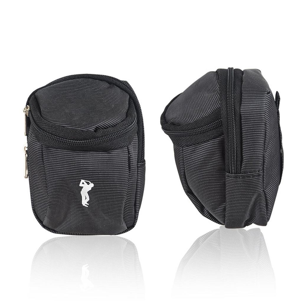 Túi Đựng Bóng Golf Mini Đeo Hông Bằng Nylon Thiết Kế Nhiều Ngăn Có Khóa Kéo Tiện Lợi