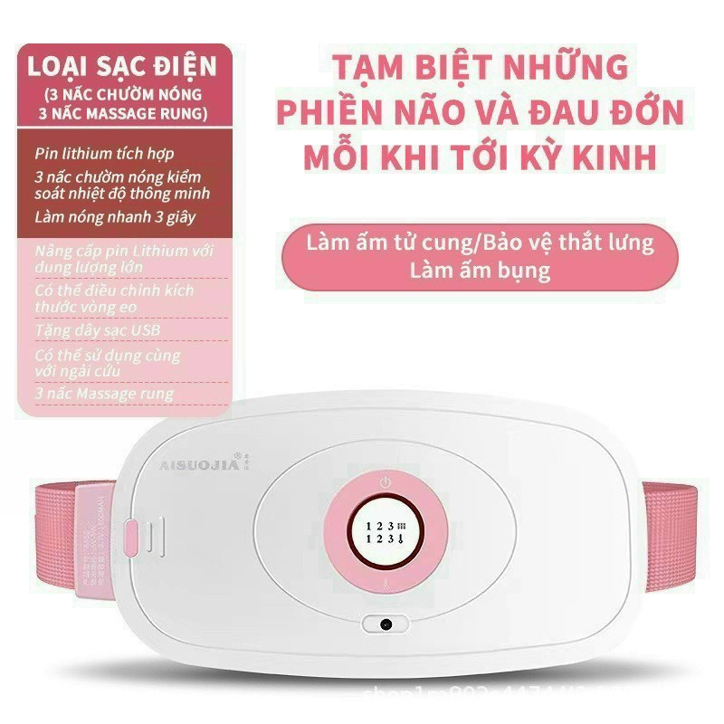 Máy giảm đau kinh nguyệt, Đai hỗ trợ Giảm Béo, Giảm Đau Kinh Nguyệt, Sưởi Ấm