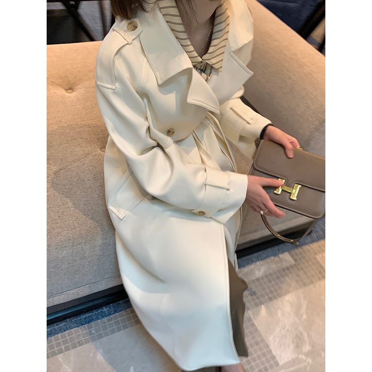 Áo Khoác Mangto Dáng Dài 2 Lớp Phong Cách Hàn Quốc