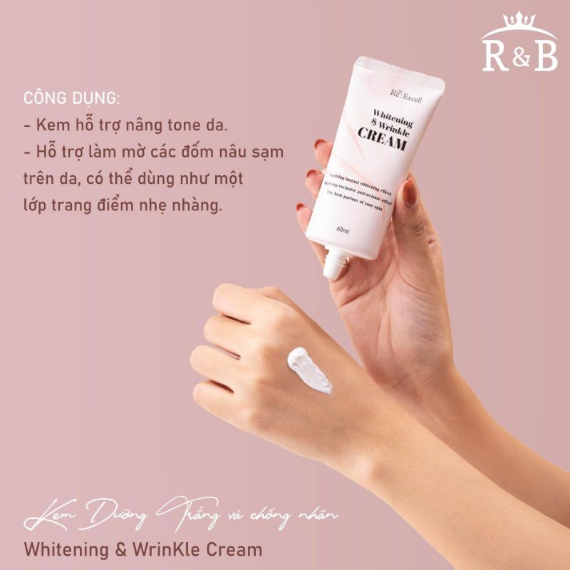 Kem dưỡng ngày WHITENING &amp; WRINKLE CREAM