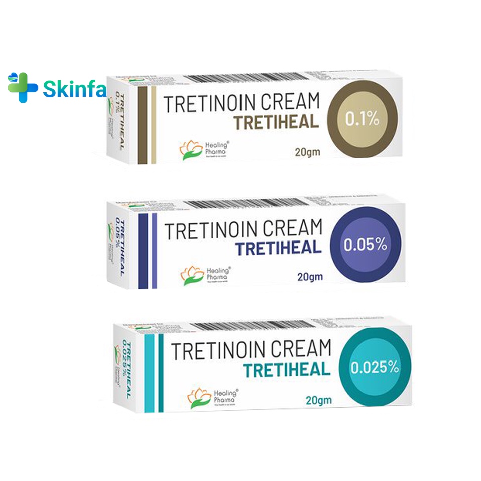 Tretinoin Tretiheal Cream Kem Giảm Mụn, Chống Lão Hóa 20g