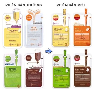 Mặt Nạ Miếng Phục Hồi Da Mediheal Essential Mask REX (Teatree, Collagen, Lightbeam, Placenta, Watermide)