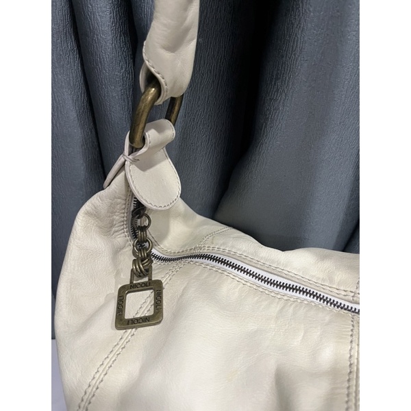 Túi si hiệu NICOLI dáng tay nải đeo vai da thật 100%