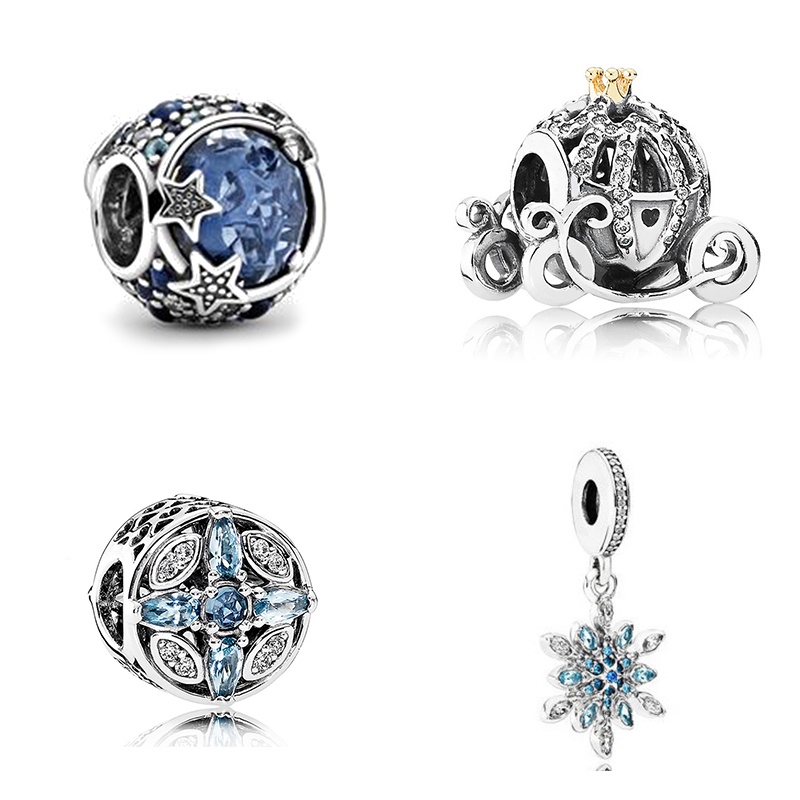Mặt Dây Chuyền Hình Dreamcatcher Mạ Bạc Đính Hạt Xanh