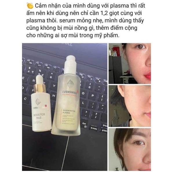 Huyết Tương Siêu Phục Hồi Da EVENSWISS PLASMA REGENERATING 50ml