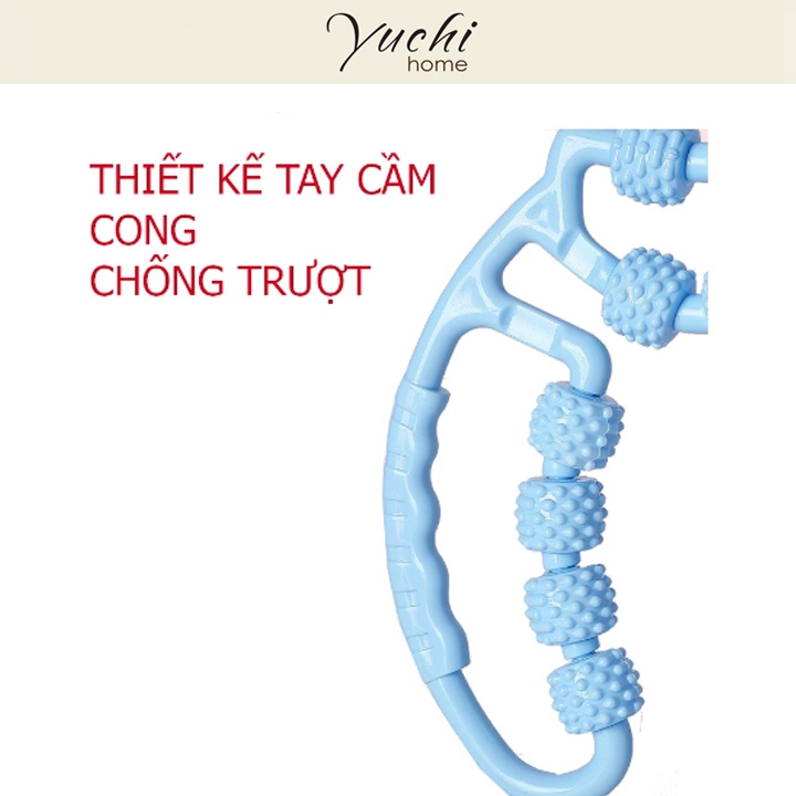 Vòng lăn massage thon gọn chân - Bản nhựa cao cấp 12 bánh - yuchihome