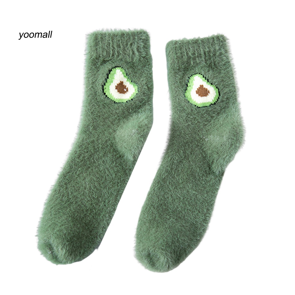 1 Đôi Vớ Dày Giữ Ấm Mùa Đông Mang Trong Nhà / Ngoài Trời Dành Cho Nữ