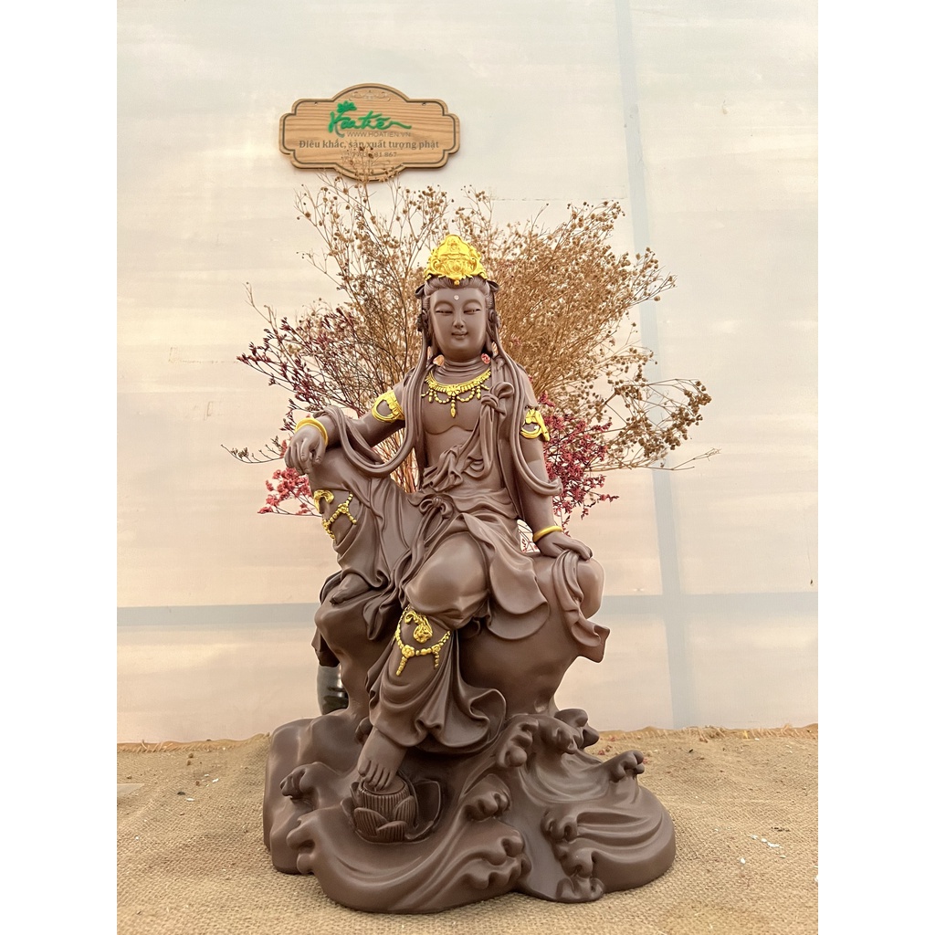 Tượng quan âm tự tại 47cm