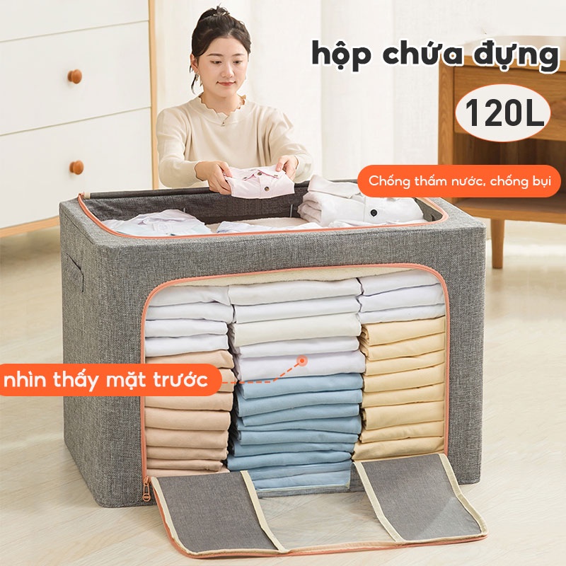 Hộp Đựng Quần Áo Túi Đựng Quần Áo Khung Thép Thuận tiện để làm cho tủ quần áo gọn gàng