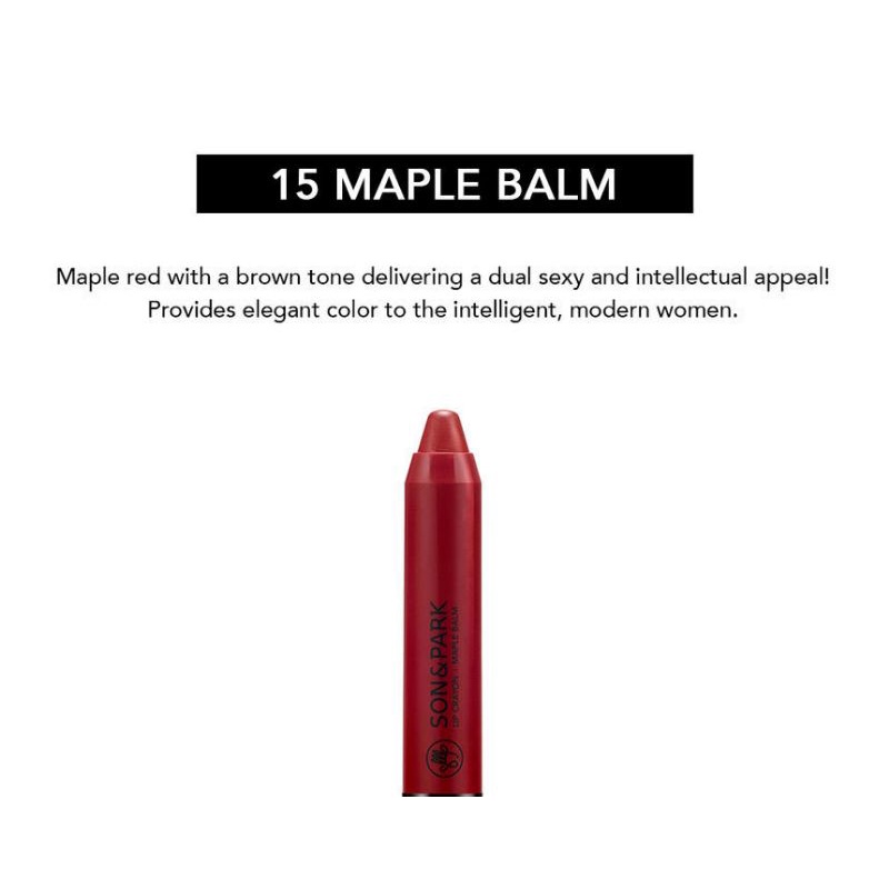 [SON & PARK] Lip Crayon # 15 Maple Balm