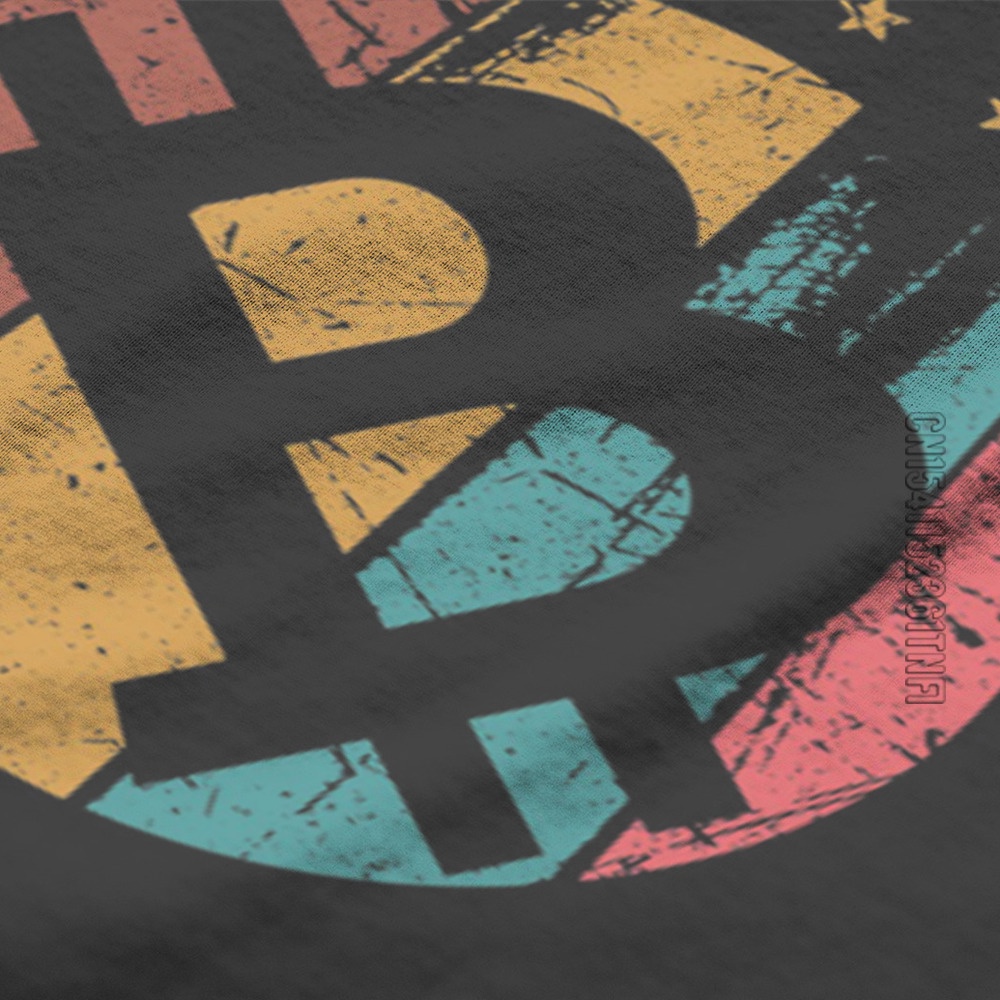 Áo Thun 100% Cotton In Hình Bitcoin Và Crypto Thời Trang Dành Cho Nam