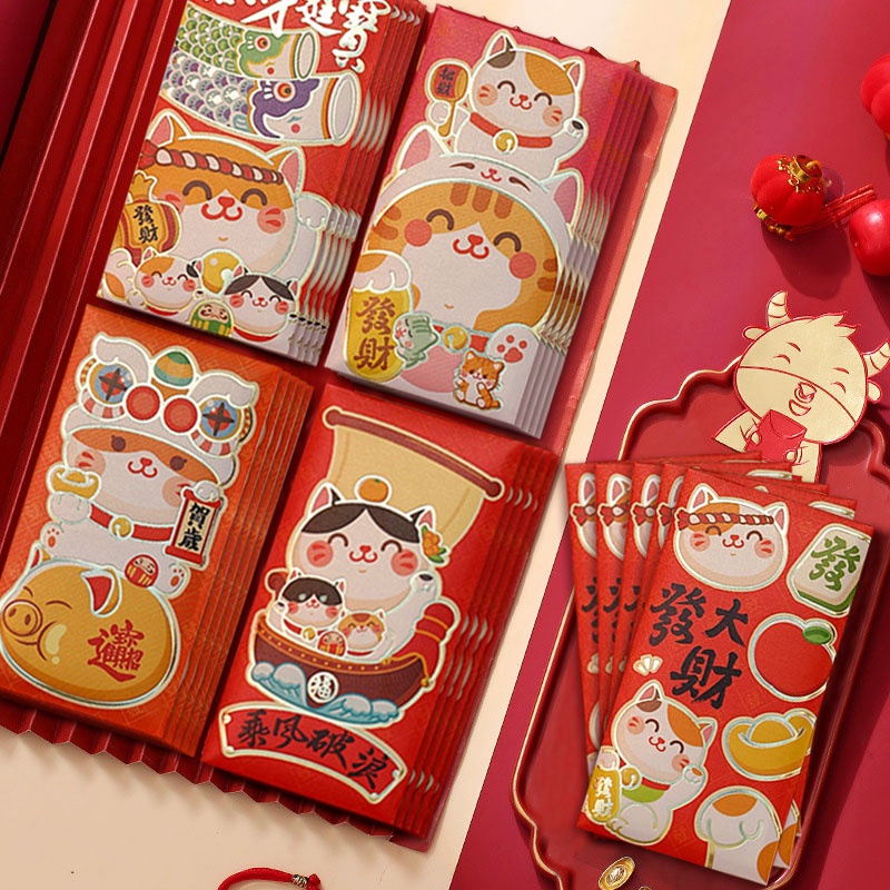 Set 30 Bao Lì Xì Đỏ May Mắn Cho Năm Mới