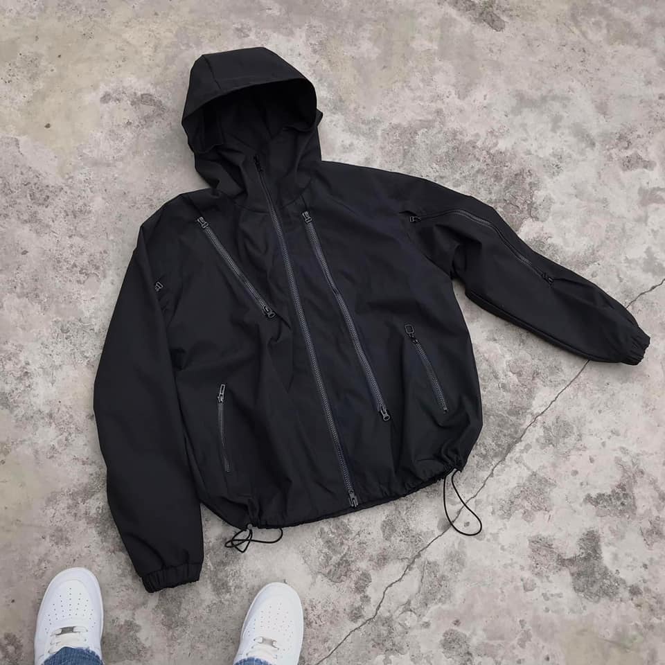 Áo Khoác Gió Phong Cách GORPCORE chống nước/ Khóa zip YKK 2 lớp dày dặn