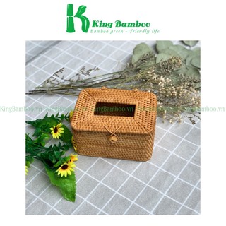 Hộp giấy mây tre đan thủ công KING BAMBOO