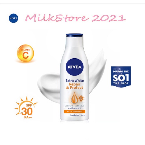 Bộ Đôi Sữa Dưỡng Thể NIVEA Phục Hồi & Dưỡng Sáng Da Ngày & Đêm
