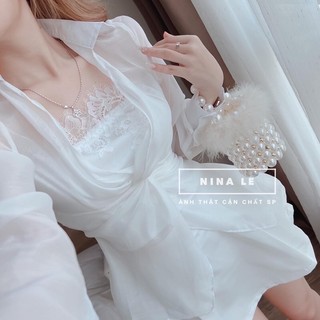 SET ÁO XOẮN EO + CROP TRẮNG + SHORT