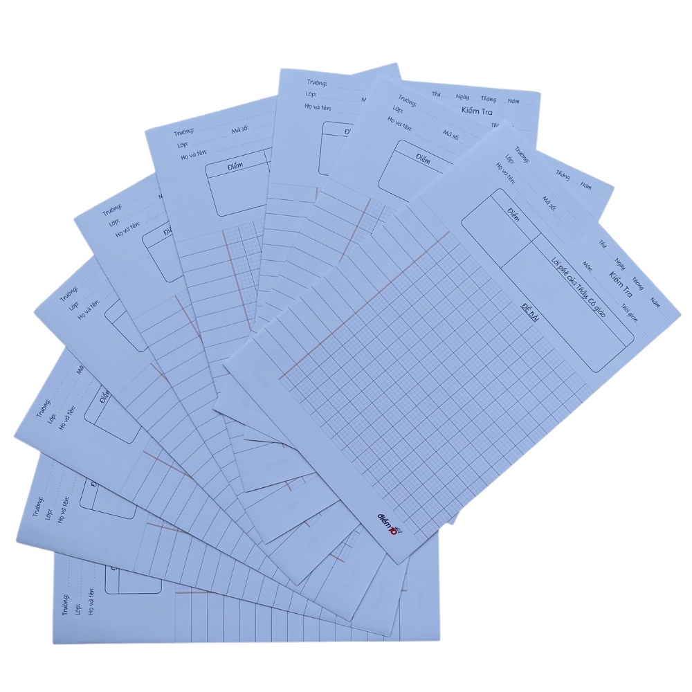 Giấy Kiểm Tra Dành Cho Học Sinh Cấp 1, Cấp 2 - Điểm 10 Thiên Long