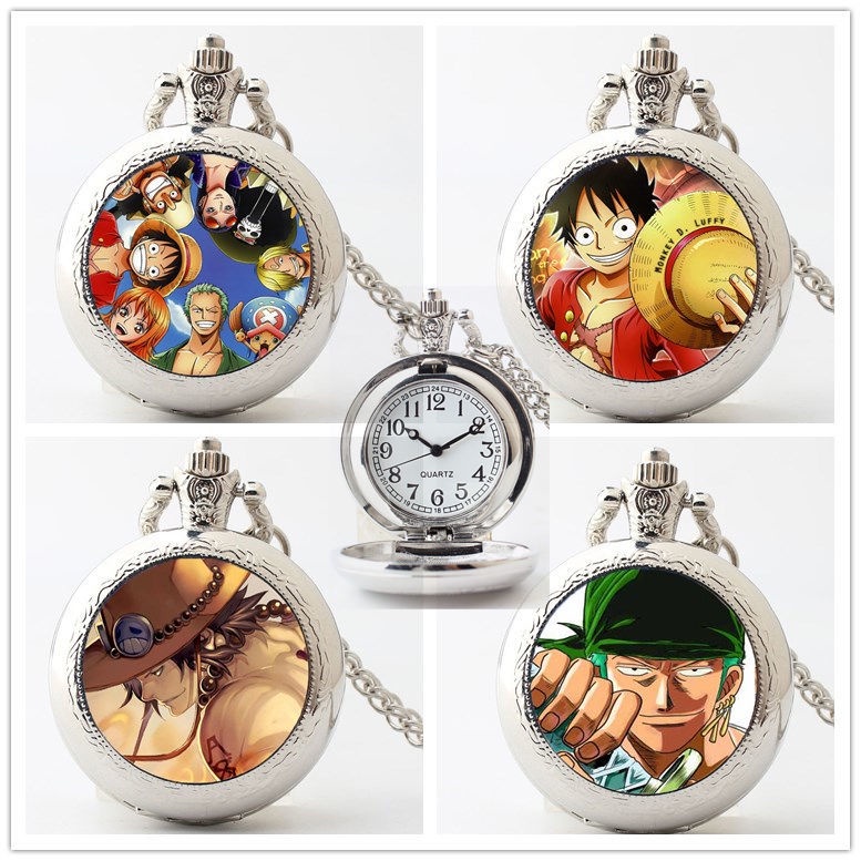 Hàng Có Sẵn Seckill#Dây Chuyền Mặt Đồng Hồ Bỏ Túi Hình Nhân Vật Luffy Trong Phim One Piece