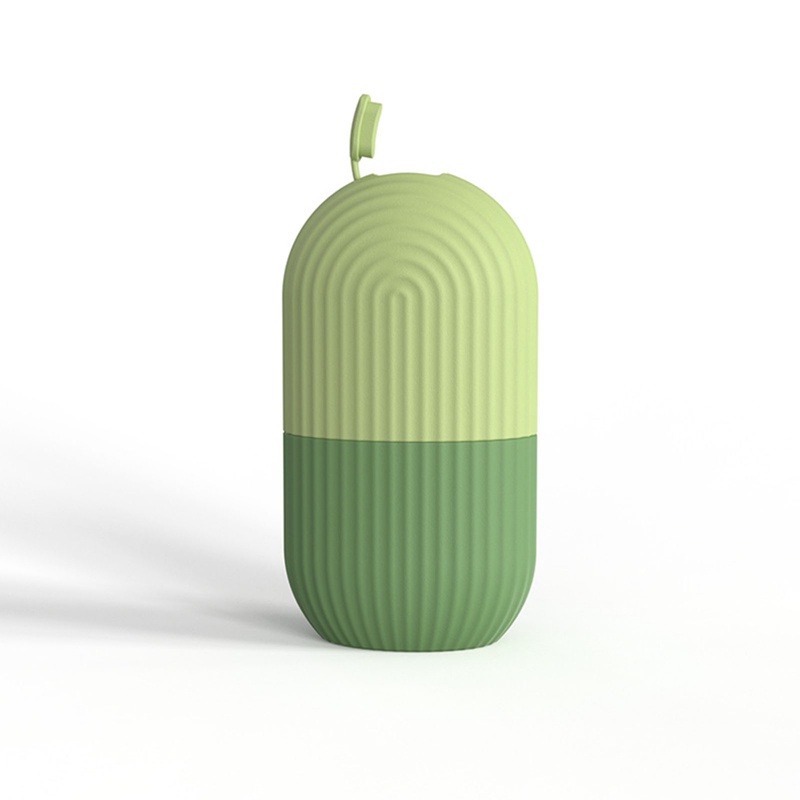 Khuôn Làm Đá Mát Xa Mặt Hình Viên Con Nhộng Tiện Dụng