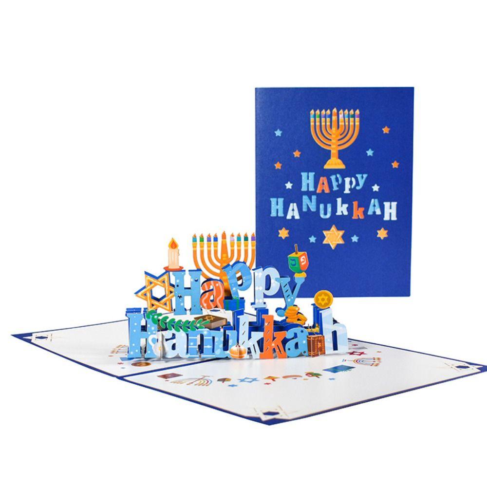 Nến 3D Happy Hanukkah Mới Làm Quà Tặng Lễ Hội