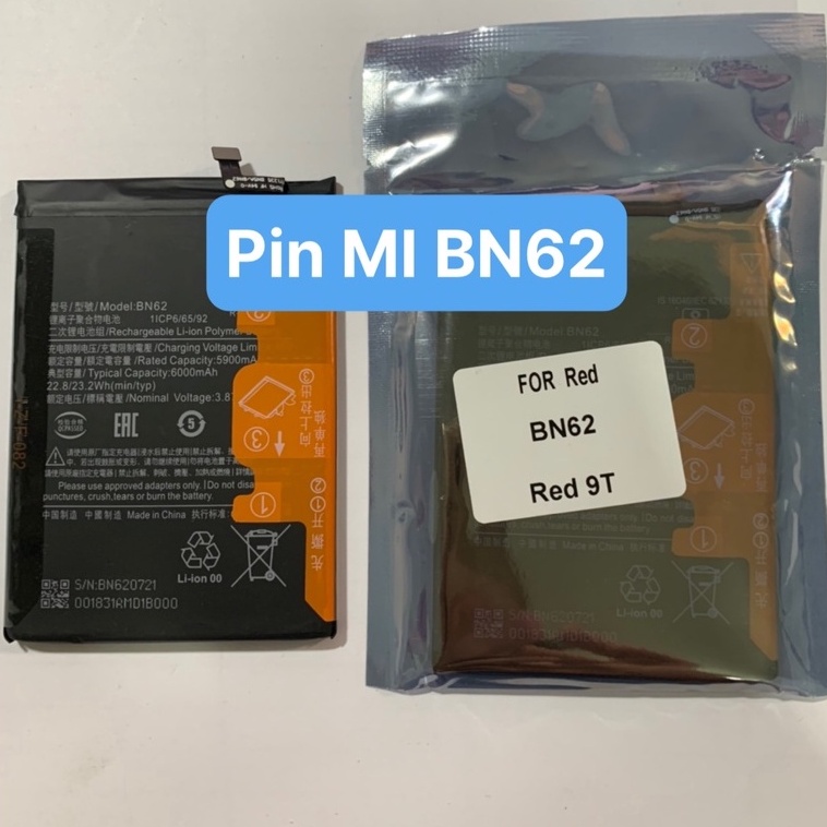 Pin điện thoại xiaomi Redmi 9T / Poco M3 mã BN62