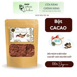 Bột cacao organic đức thiện cao cấp - bột cacao mi nguyên chất thơm, béo, ngon chuẩn vị