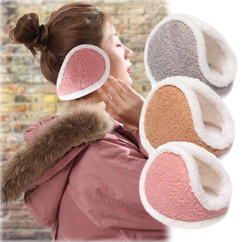 Khẩu Trang Che Tai Bằng Lông Nhung Dày Dặn Mềm Mại Màu Hồng Dành Cho Nam Nữ