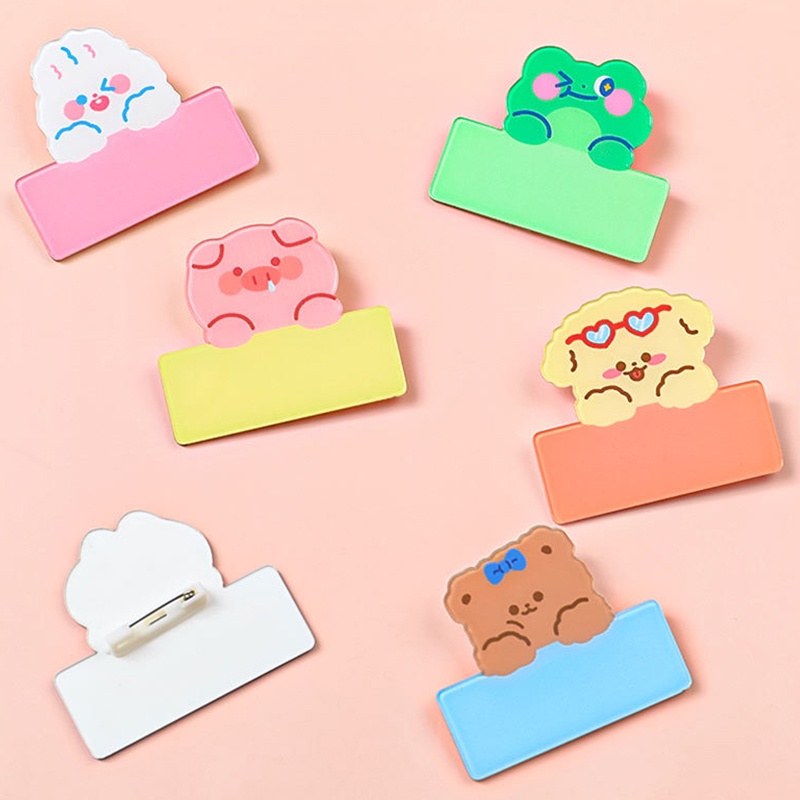 Huy Hiệu Cài Áo Bằng Acrylic In Họa Tiết Hoạt Hình Dễ Thương Dùng Làm Quà Tặng Cho Bé