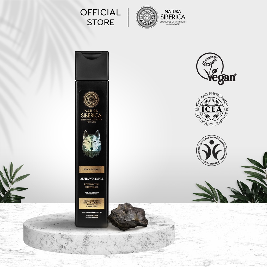 Sữa Tắm Làm Săn Chắc Đều Màu Da Natura Siberica Men Alpha Wolfmale 250ml